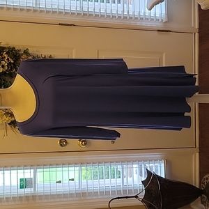 Cupio Blush lavender long sleeve tee shirt dress round neck stretch Large NEW…